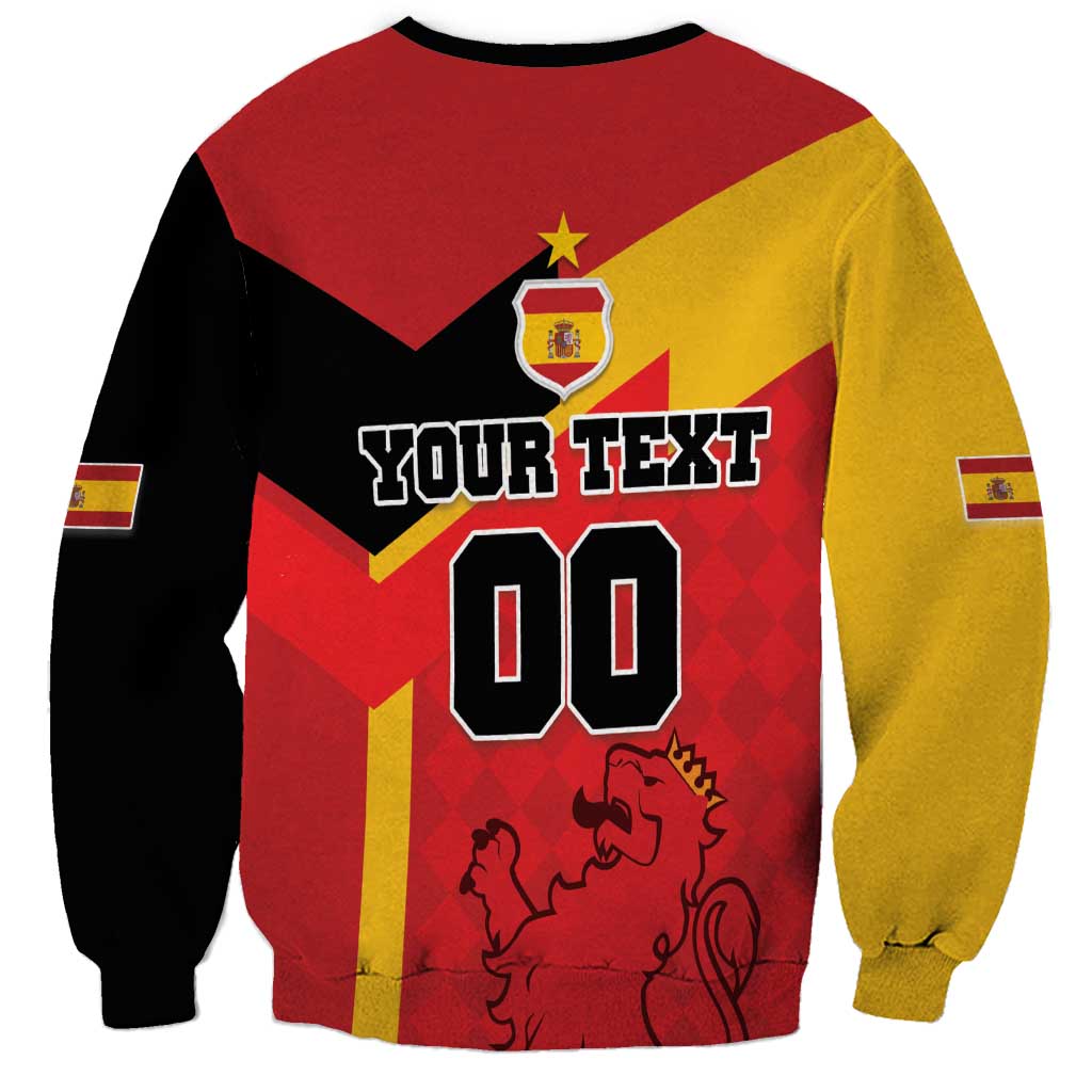 Custom Spain Football Sweatshirt La Roja Go Champion - Wonder Print Shop