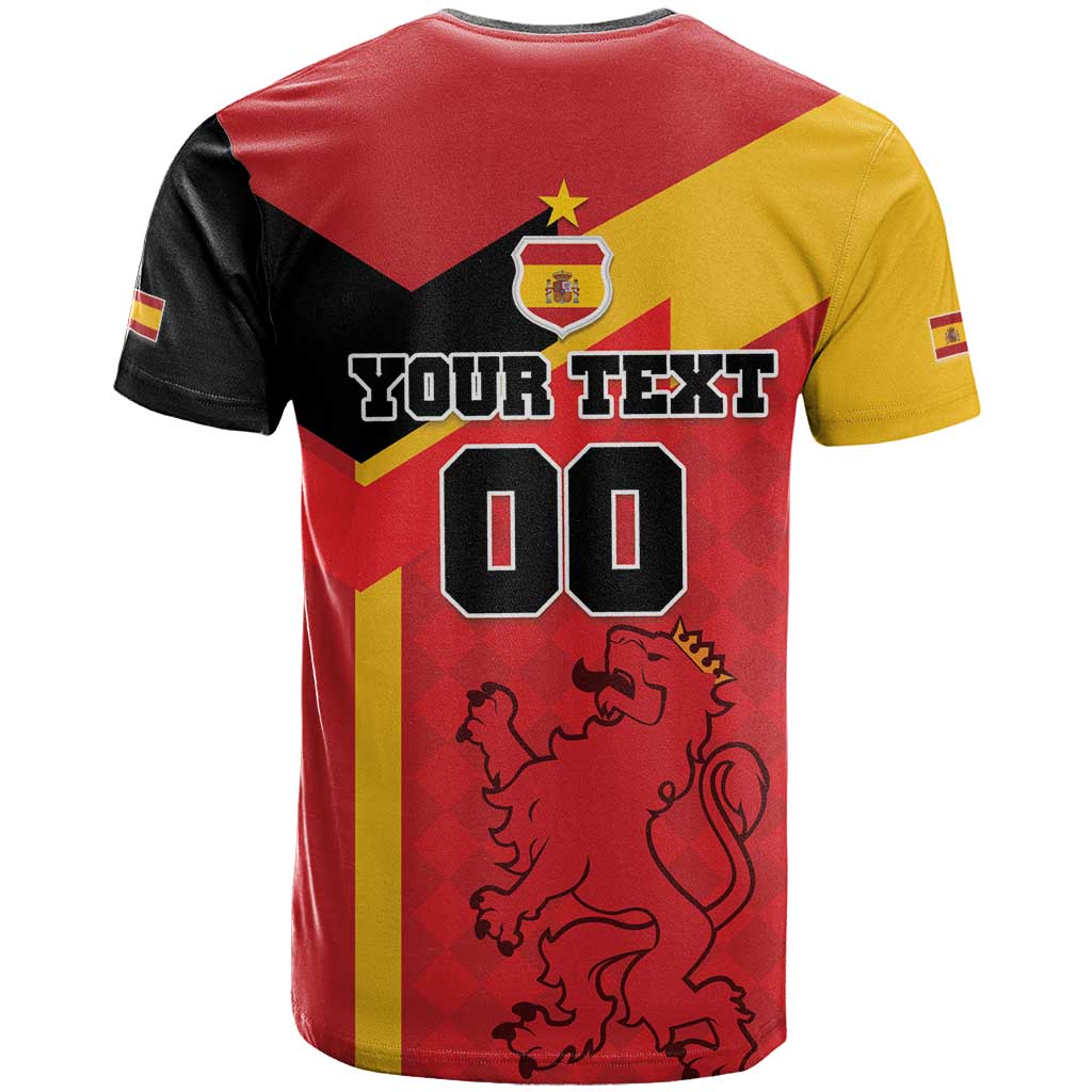 Custom Spain Football T Shirt La Roja Go Champion - Wonder Print Shop