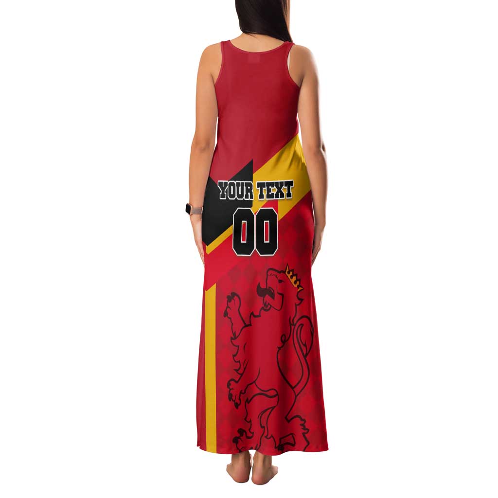 Custom Spain Football Tank Maxi Dress La Roja Go Champion - Wonder Print Shop