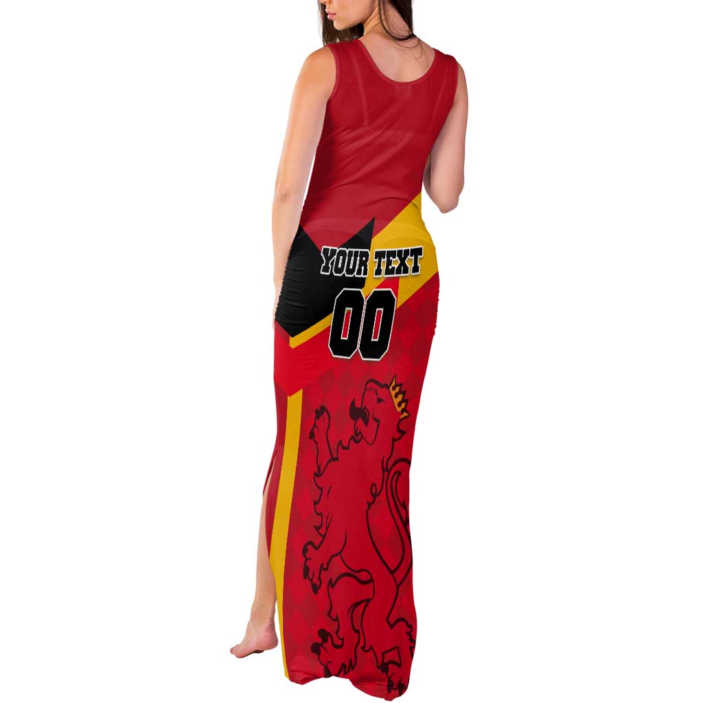 Custom Spain Football Tank Maxi Dress La Roja Go Champion - Wonder Print Shop