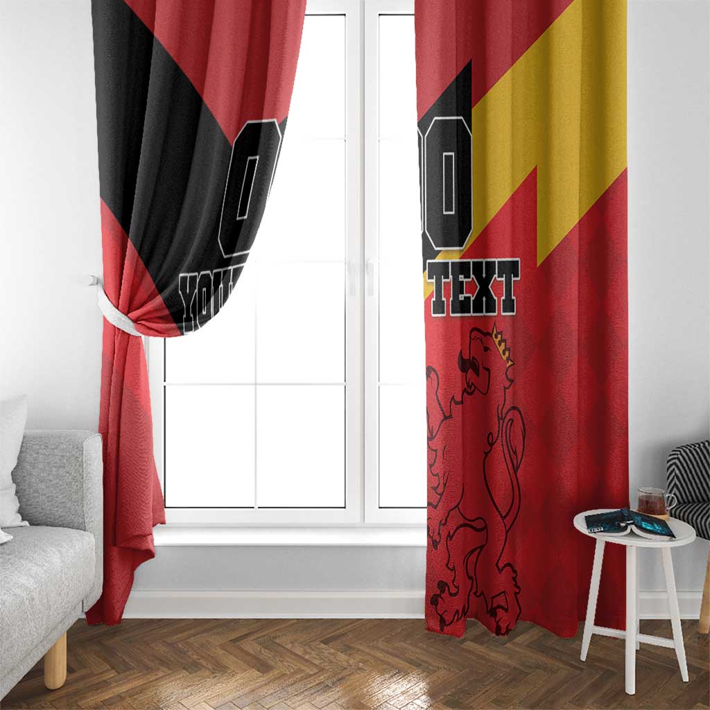 Custom Spain Football Window Curtain La Roja Go Champion - Wonder Print Shop