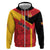 Custom Spain Football Zip Hoodie La Roja Go Champion - Wonder Print Shop