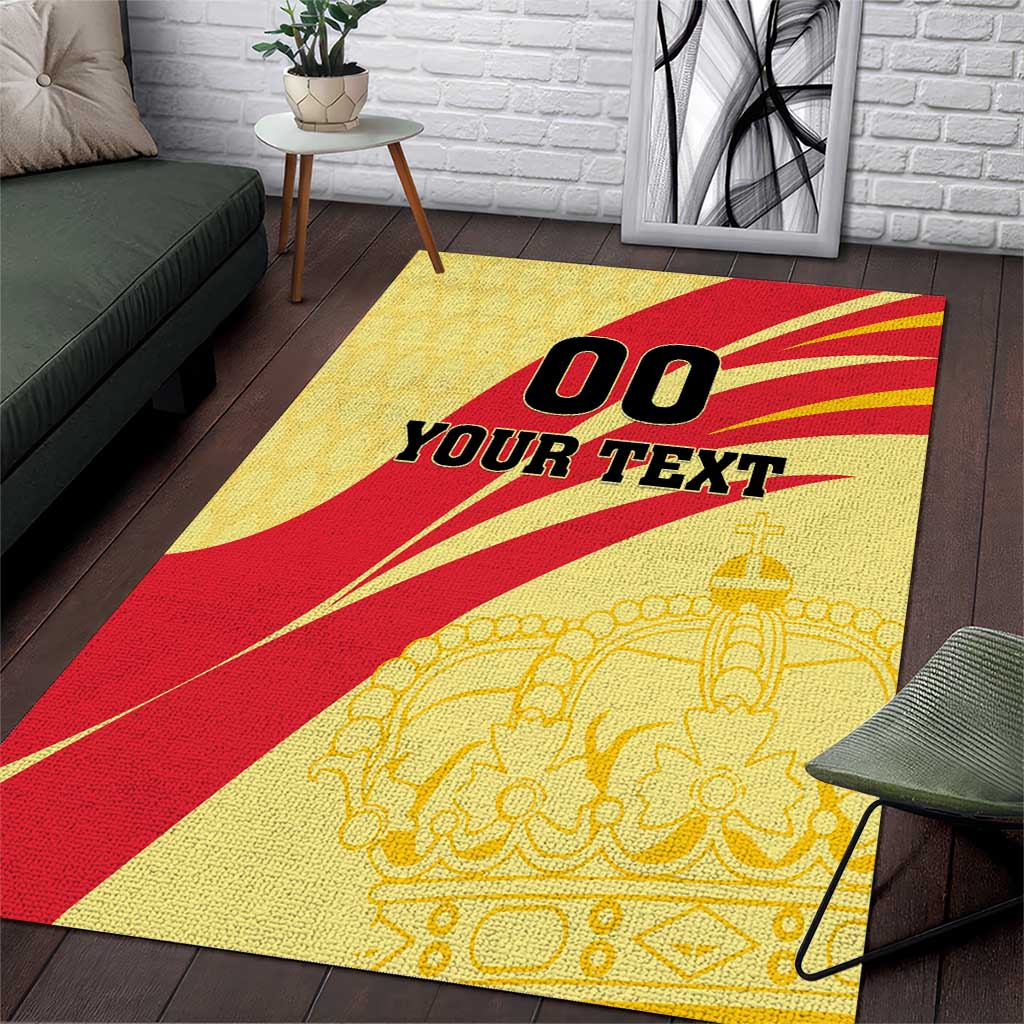 Custom Spain Football Area Rug Sport Style - Wonder Print Shop