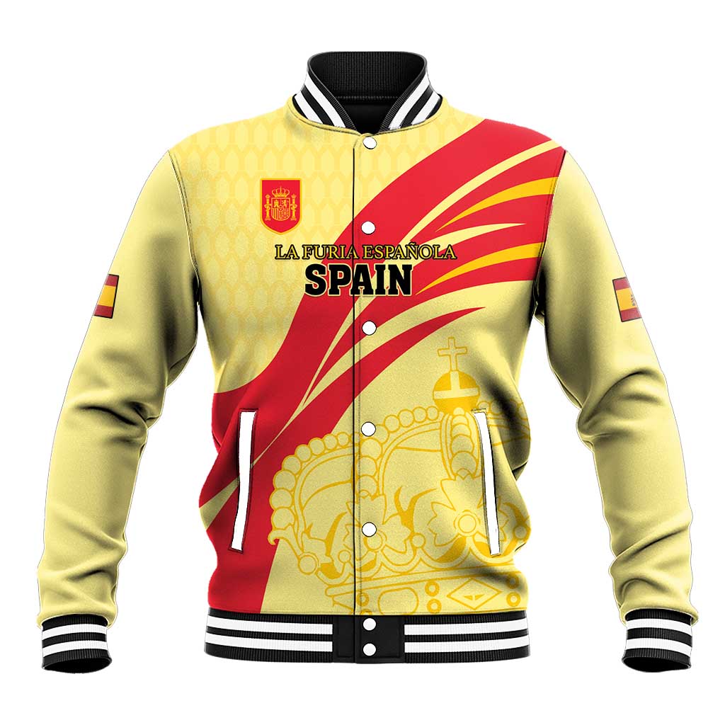 Custom Spain Football Baseball Jacket Sport Style - Wonder Print Shop