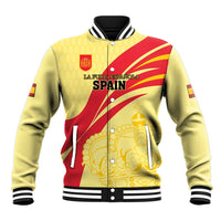 Custom Spain Football Baseball Jacket Sport Style - Wonder Print Shop