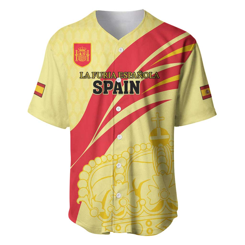 Custom Spain Football Baseball Jersey Sport Style - Wonder Print Shop