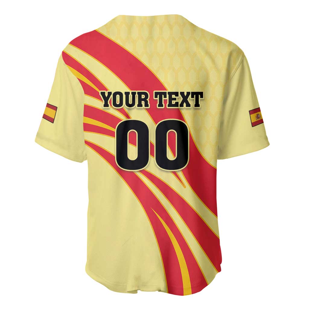 Custom Spain Football Baseball Jersey Sport Style - Wonder Print Shop