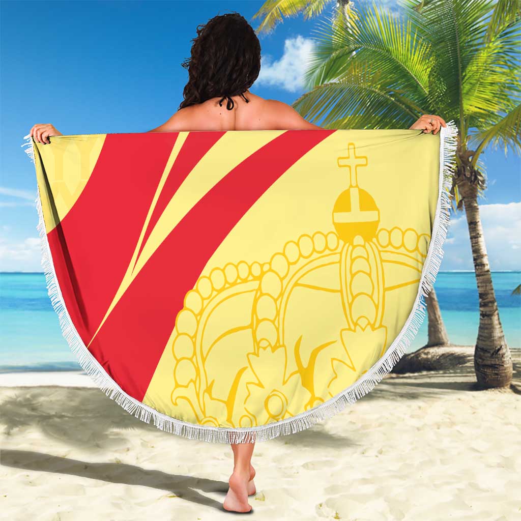 Custom Spain Football Beach Blanket Sport Style - Wonder Print Shop