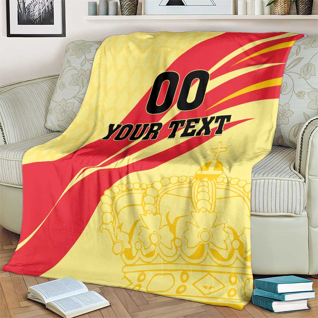 Custom Spain Football Blanket Sport Style