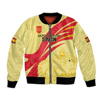 Custom Spain Football Bomber Jacket Sport Style - Wonder Print Shop
