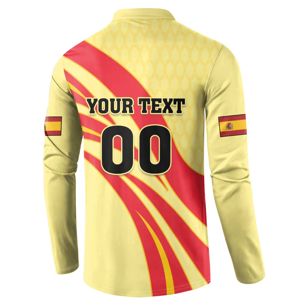 Custom Spain Football Button Sweatshirt Sport Style - Wonder Print Shop