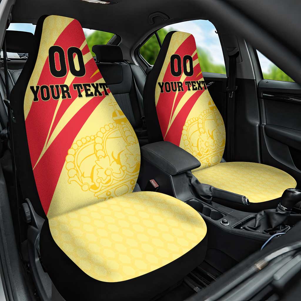 Custom Spain Football Car Seat Cover Sport Style - Wonder Print Shop