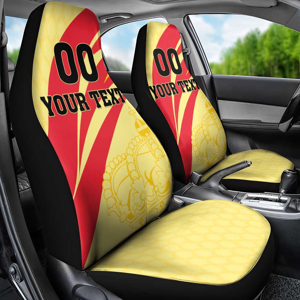 Custom Spain Football Car Seat Cover Sport Style - Wonder Print Shop