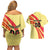 Custom Spain Football Couples Matching Off Shoulder Short Dress and Hawaiian Shirt Sport Style - Wonder Print Shop
