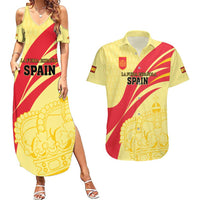 Custom Spain Football Couples Matching Summer Maxi Dress and Hawaiian Shirt Sport Style - Wonder Print Shop