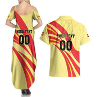 Custom Spain Football Couples Matching Summer Maxi Dress and Hawaiian Shirt Sport Style - Wonder Print Shop