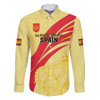 Custom Spain Football Family Matching Off The Shoulder Long Sleeve Dress and Hawaiian Shirt Sport Style - Wonder Print Shop