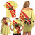 Custom Spain Football Family Matching Off Shoulder Short Dress and Hawaiian Shirt Sport Style - Wonder Print Shop