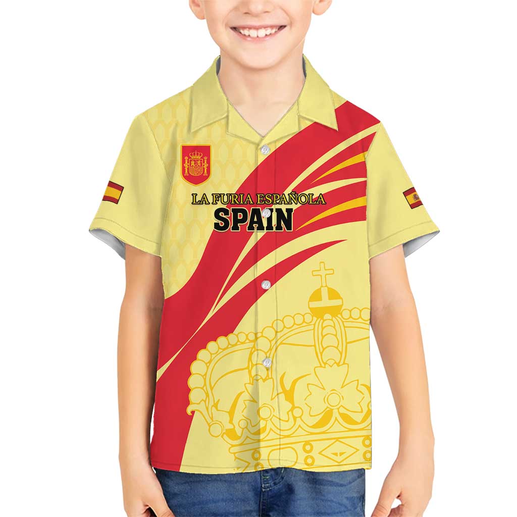 Custom Spain Football Family Matching Summer Maxi Dress and Hawaiian Shirt Sport Style - Wonder Print Shop
