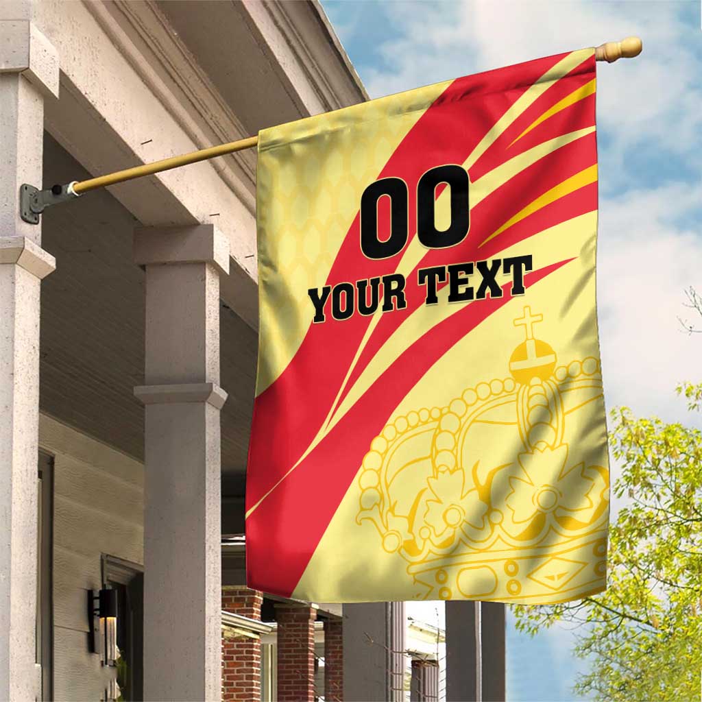 Custom Spain Football Garden Flag Sport Style - Wonder Print Shop