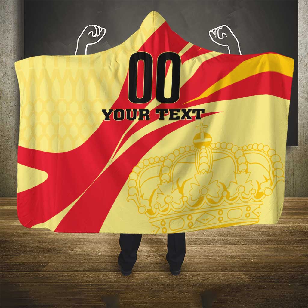 Custom Spain Football Hooded Blanket Sport Style