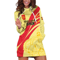 Custom Spain Football Hoodie Dress Sport Style - Wonder Print Shop