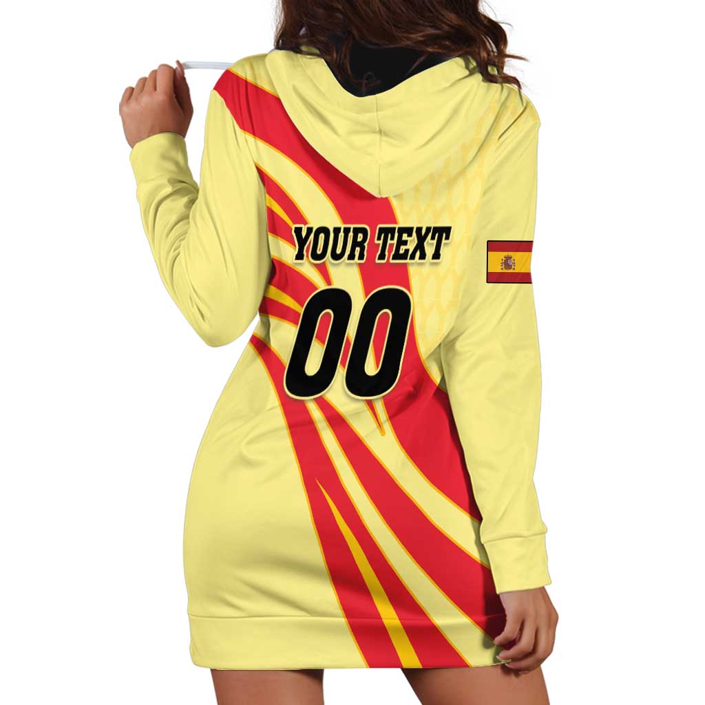 Custom Spain Football Hoodie Dress Sport Style - Wonder Print Shop