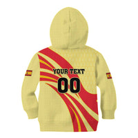 Custom Spain Football Kid Hoodie Sport Style - Wonder Print Shop