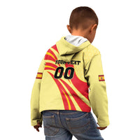 Custom Spain Football Kid Hoodie Sport Style - Wonder Print Shop