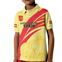 Custom Spain Football Kid Polo Shirt Sport Style - Wonder Print Shop