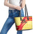 Custom Spain Football Leather Tote Bag Sport Style - Wonder Print Shop