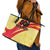 Custom Spain Football Leather Tote Bag Sport Style - Wonder Print Shop