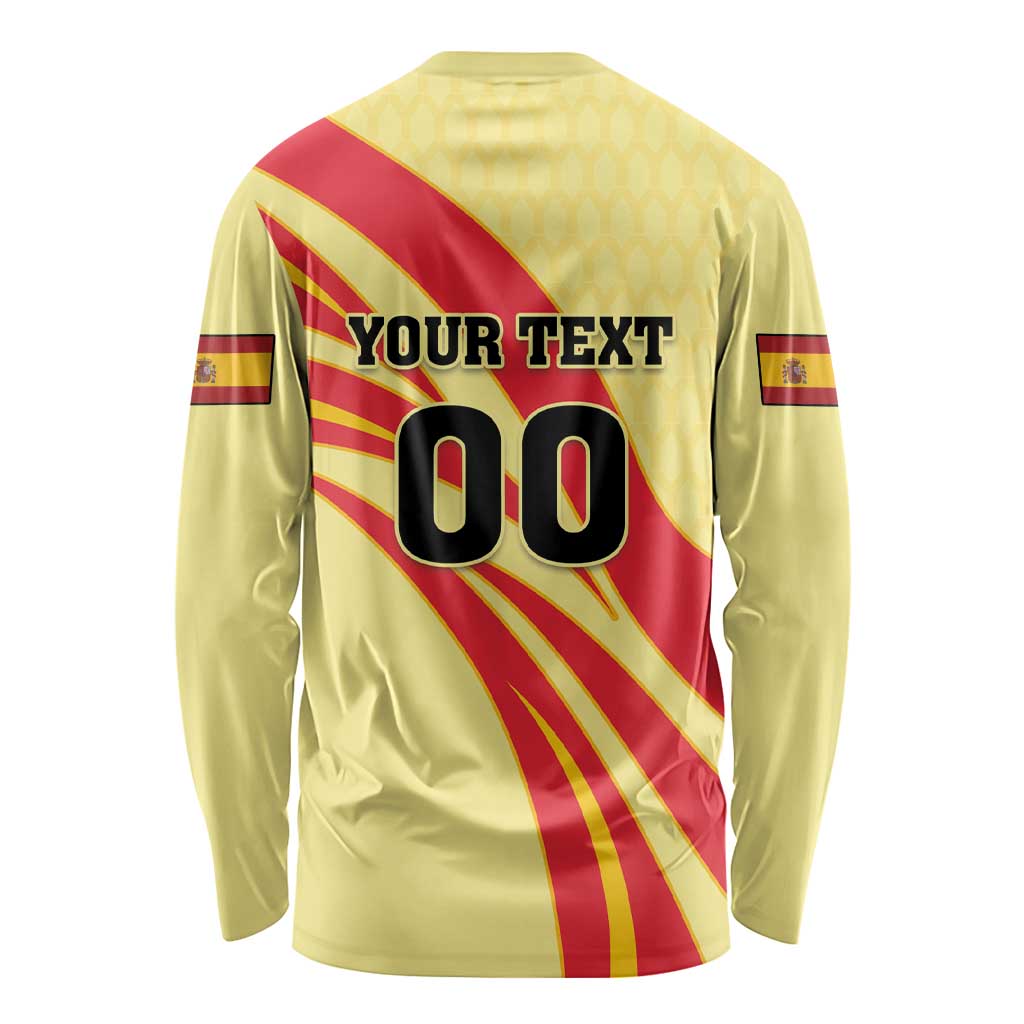 Custom Spain Football Long Sleeve Shirt Sport Style - Wonder Print Shop