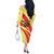 Custom Spain Football Off The Shoulder Long Sleeve Dress Sport Style - Wonder Print Shop