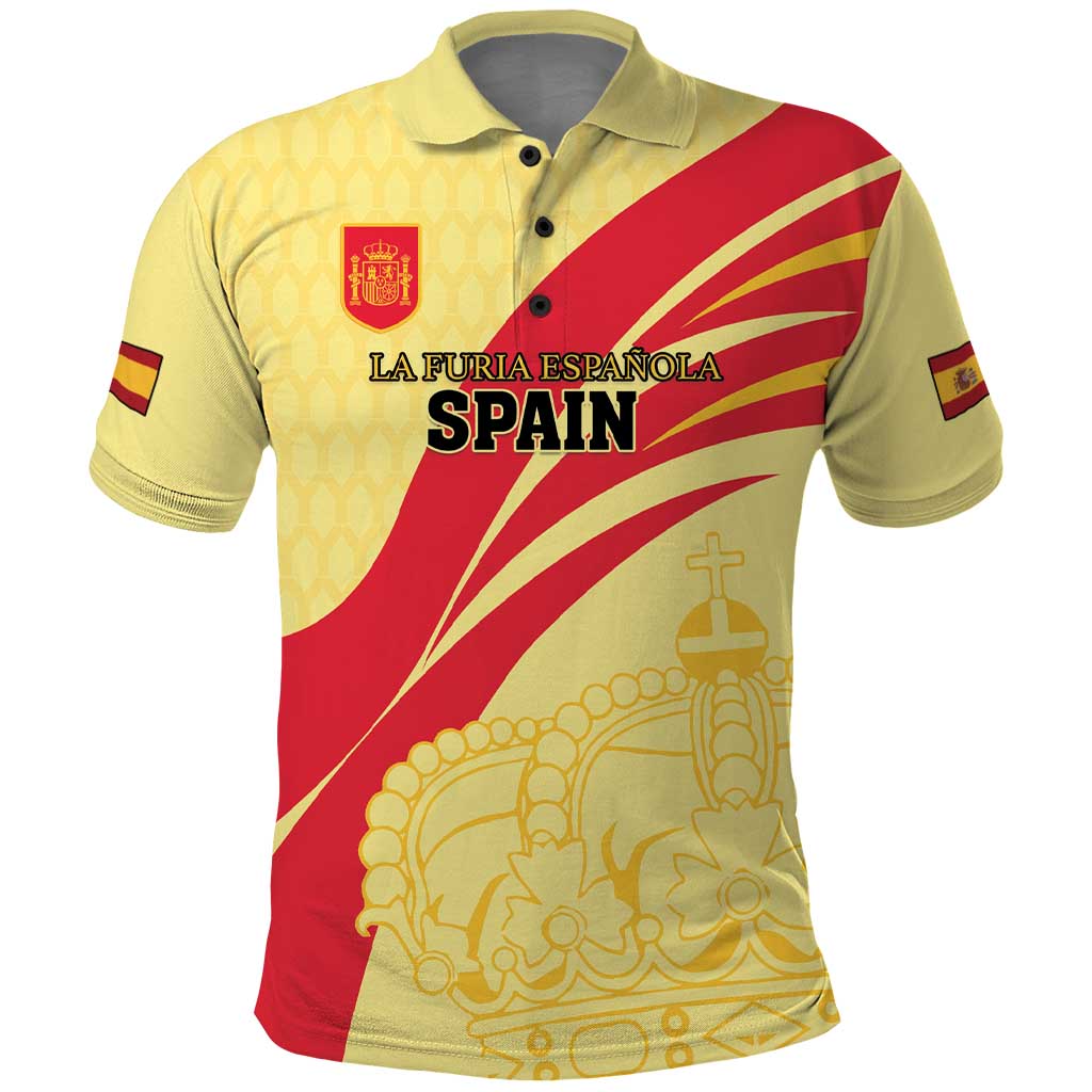 Custom Spain Football Polo Shirt Sport Style - Wonder Print Shop