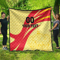 Custom Spain Football Quilt Sport Style - Wonder Print Shop