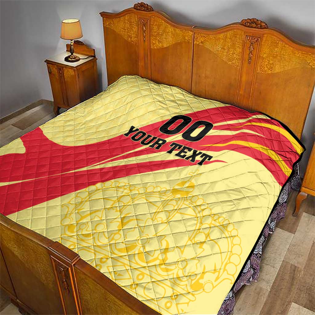 Custom Spain Football Quilt Sport Style - Wonder Print Shop