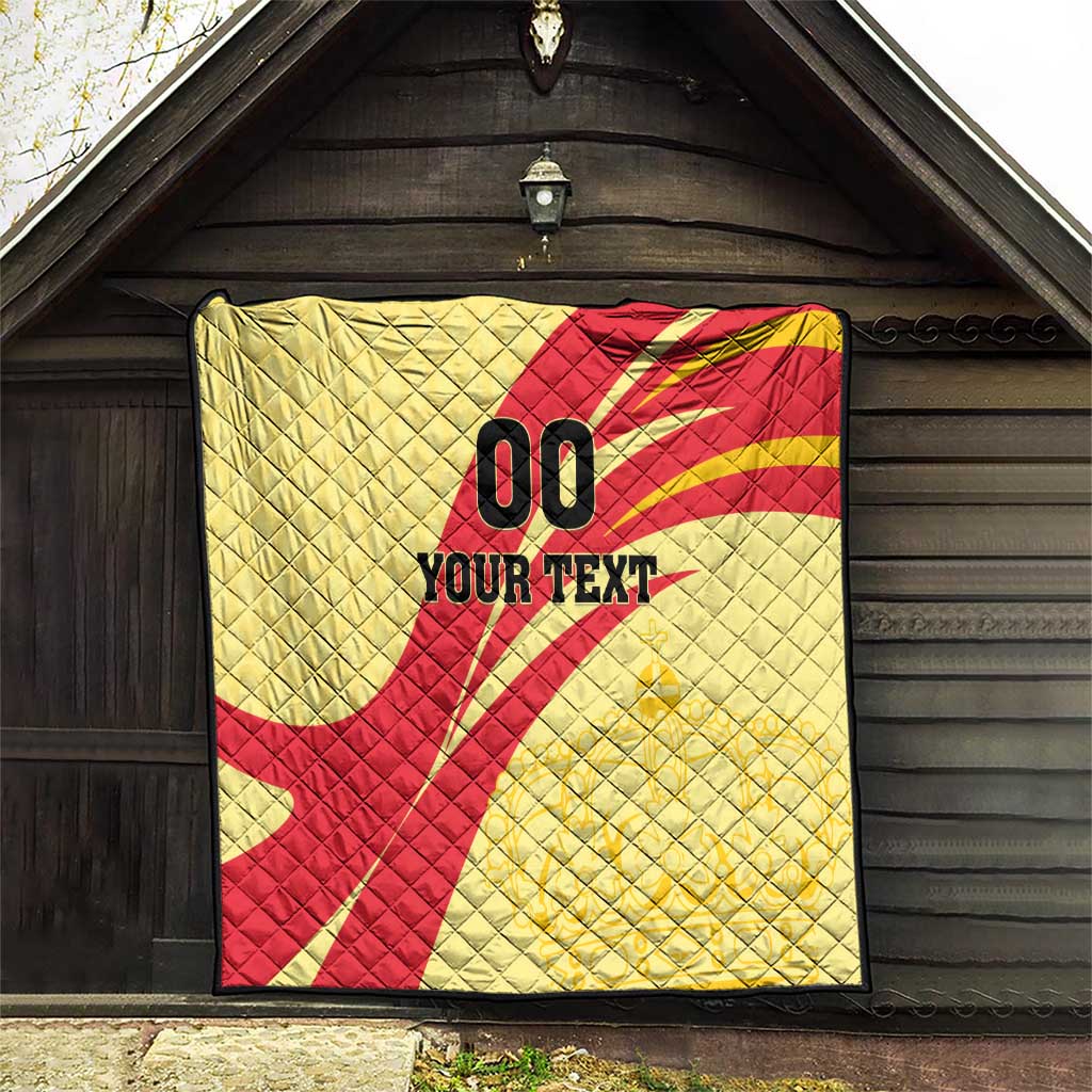 Custom Spain Football Quilt Sport Style - Wonder Print Shop