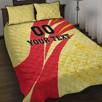 Custom Spain Football Quilt Bed Set Sport Style - Wonder Print Shop