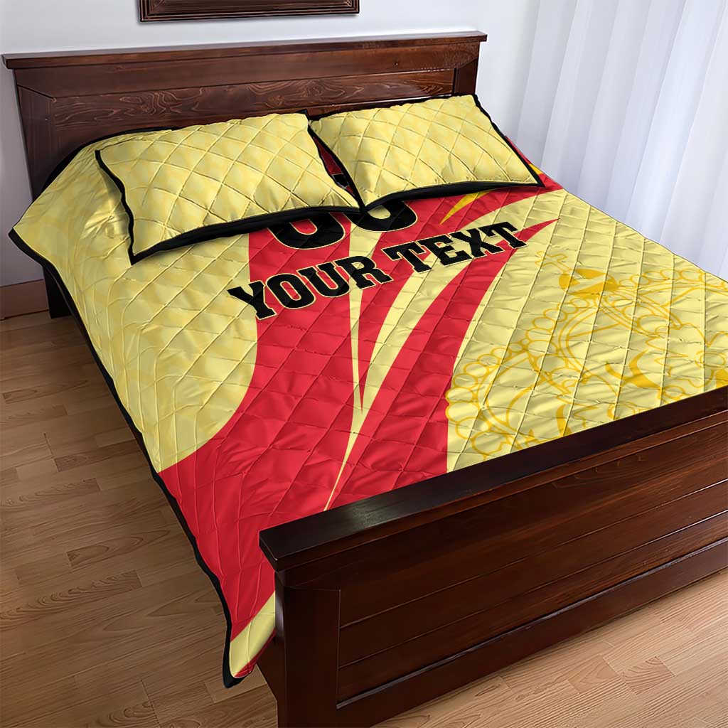 Custom Spain Football Quilt Bed Set Sport Style - Wonder Print Shop
