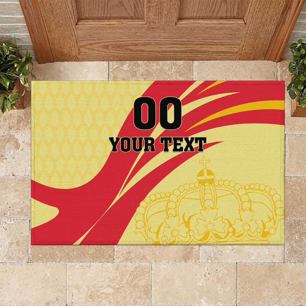Custom Spain Football Rubber Doormat Sport Style - Wonder Print Shop