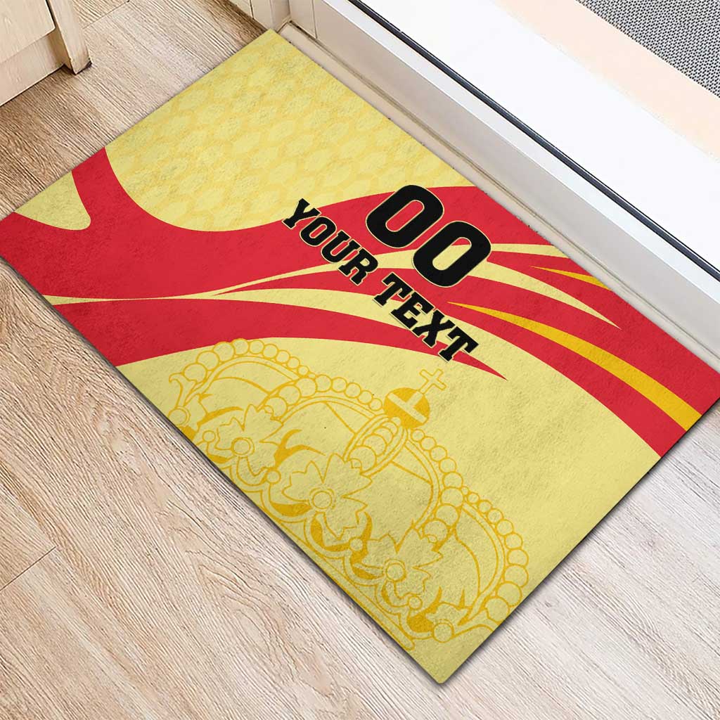 Custom Spain Football Rubber Doormat Sport Style - Wonder Print Shop