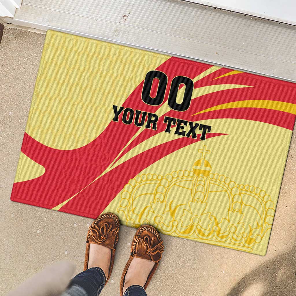 Custom Spain Football Rubber Doormat Sport Style - Wonder Print Shop