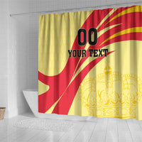 Custom Spain Football Shower Curtain Sport Style