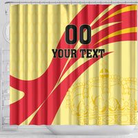 Custom Spain Football Shower Curtain Sport Style