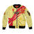Custom Spain Football Sleeve Zip Bomber Jacket Sport Style - Wonder Print Shop