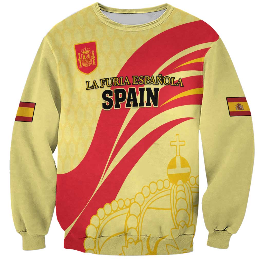 Custom Spain Football Sweatshirt Sport Style - Wonder Print Shop