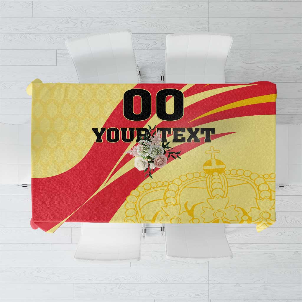 Custom Spain Football Tablecloth Sport Style - Wonder Print Shop
