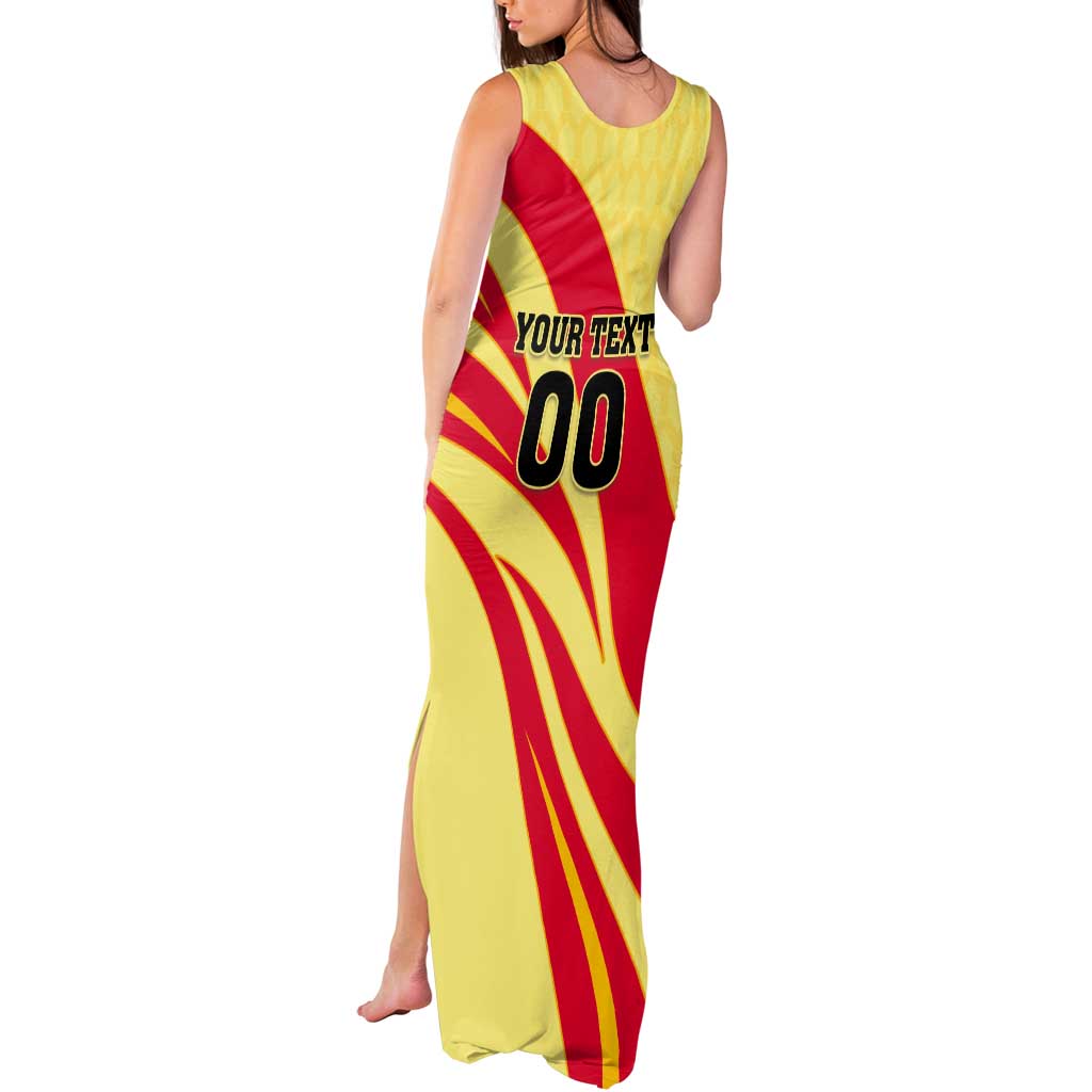 Custom Spain Football Tank Maxi Dress Sport Style - Wonder Print Shop