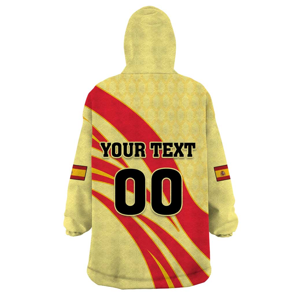 Custom Spain Football Wearable Blanket Hoodie Sport Style - Wonder Print Shop